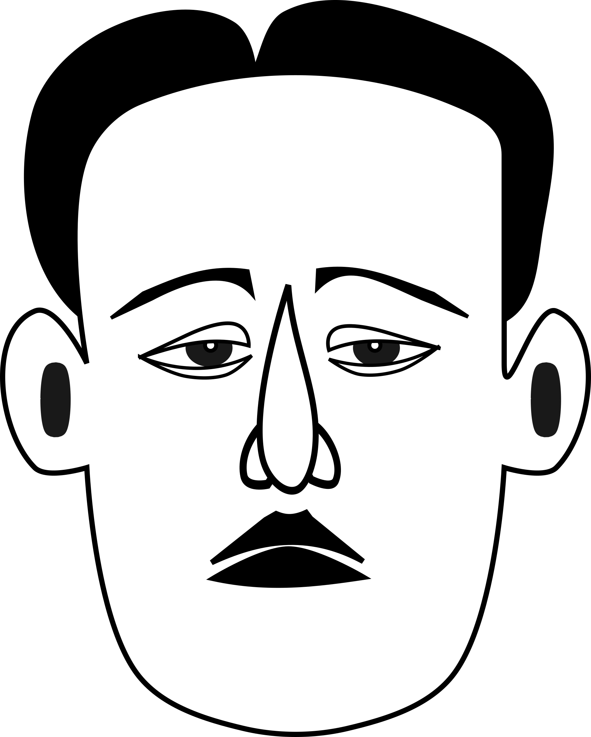 Small Mouth Clipart (1924x2400)