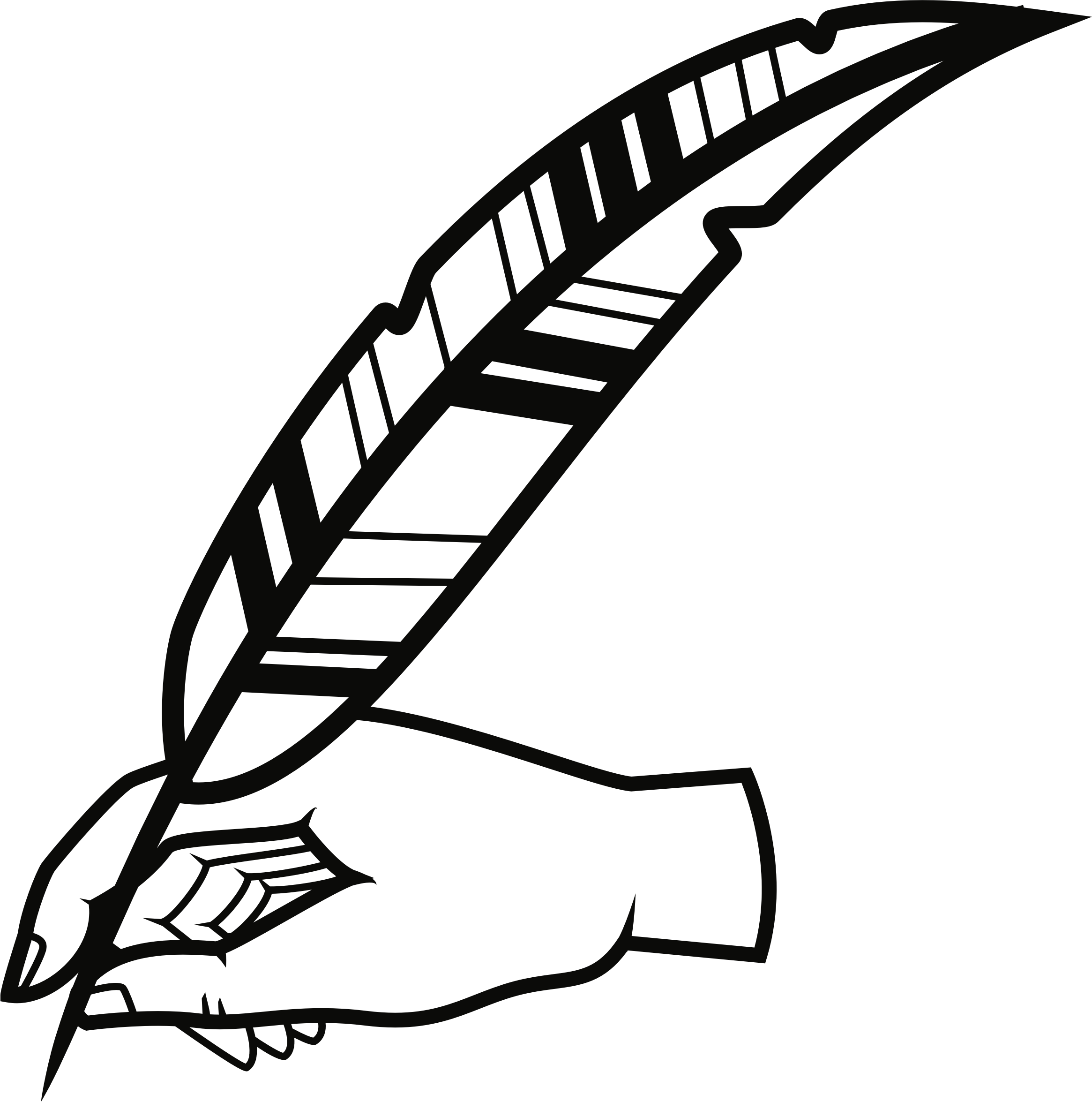 Big Image - Quill Clipart (2330x2350)