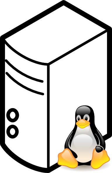 Linux Server Final Clip Art - Linux Server Clipart (384x592)