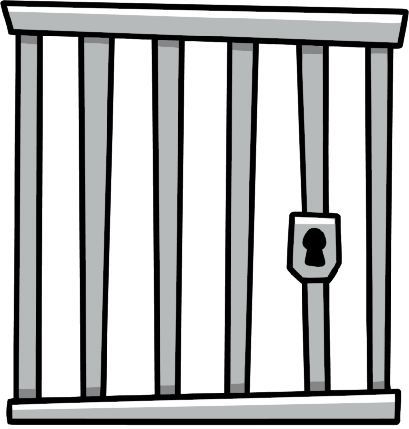 Steel Cage - Vector Graphics (841x882)