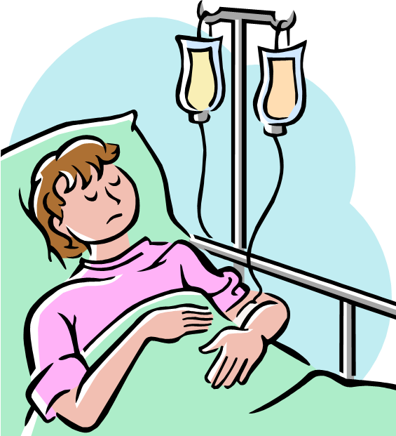 Bed Rest Clipart (565x621)