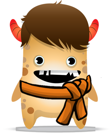 100 Points - Class Dojo Orange Belts (425x511)