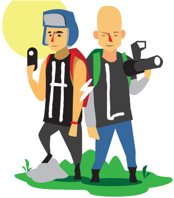 Hike Likers - Cartoon (400x400)