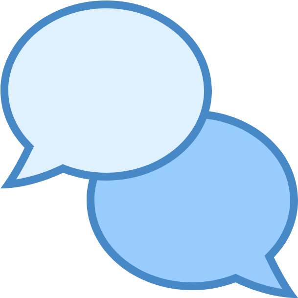 Chat - Chat Icon Blue (640x640)