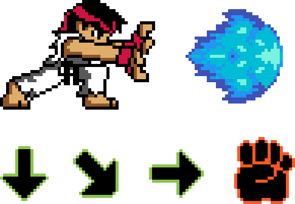 Yeee - 8 Bit Ryu Hadouken (582x402)