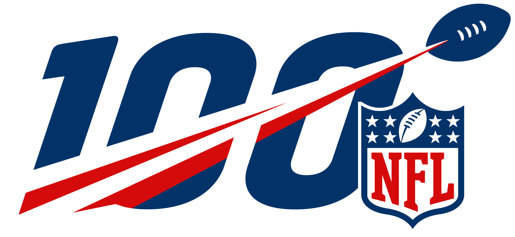 Nfl100 Logo - Nfl Logo (1674x770)