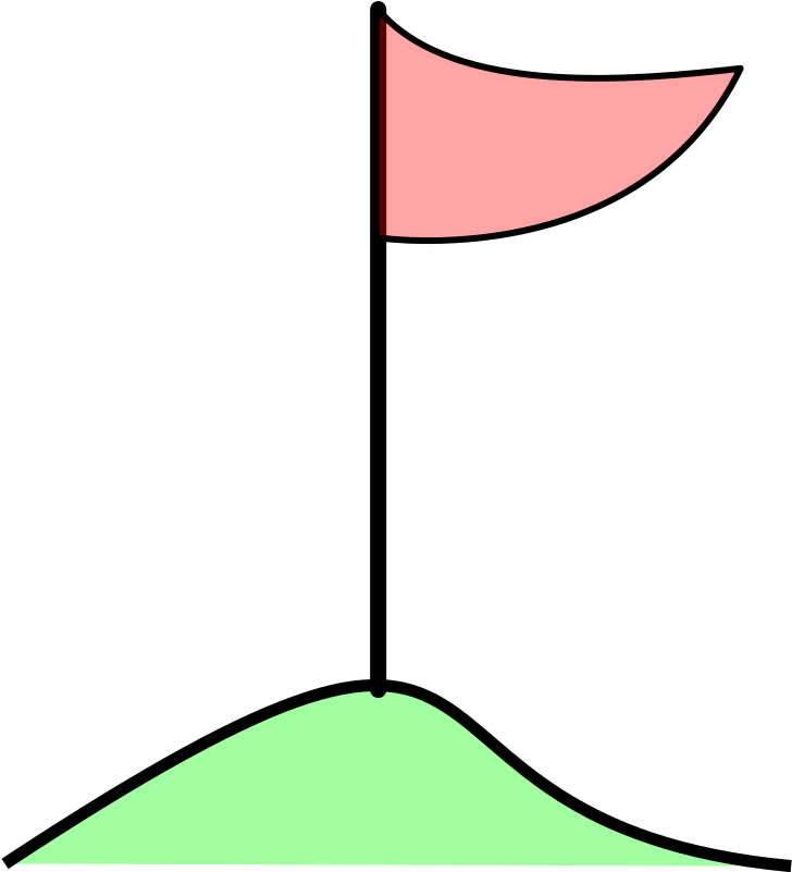 Golf Flag Cartoon (734x800)
