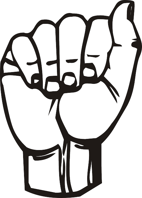 Sign Language A Clipart (461x640)