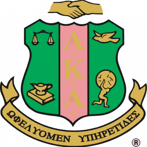 Aka Crest - Alpha Kappa Alpha Logo (600x600)