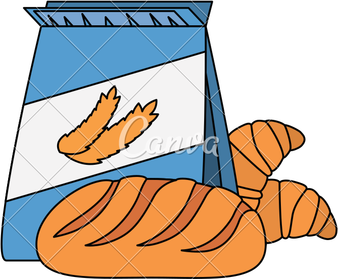 Wheat Bag With Bread - Wheat Bag With Bread (800x800)