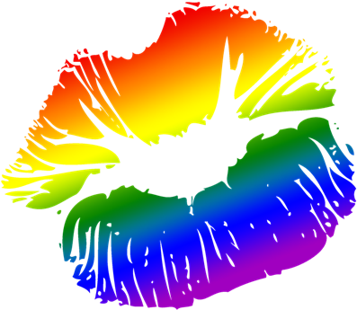 Big Rainbow Lips - Rainbow Lips Kiss (400x400)