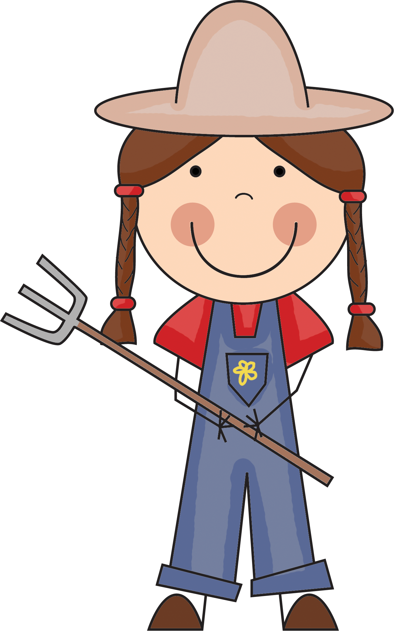 Transparent Background Farmer Clipart (1296x2071)