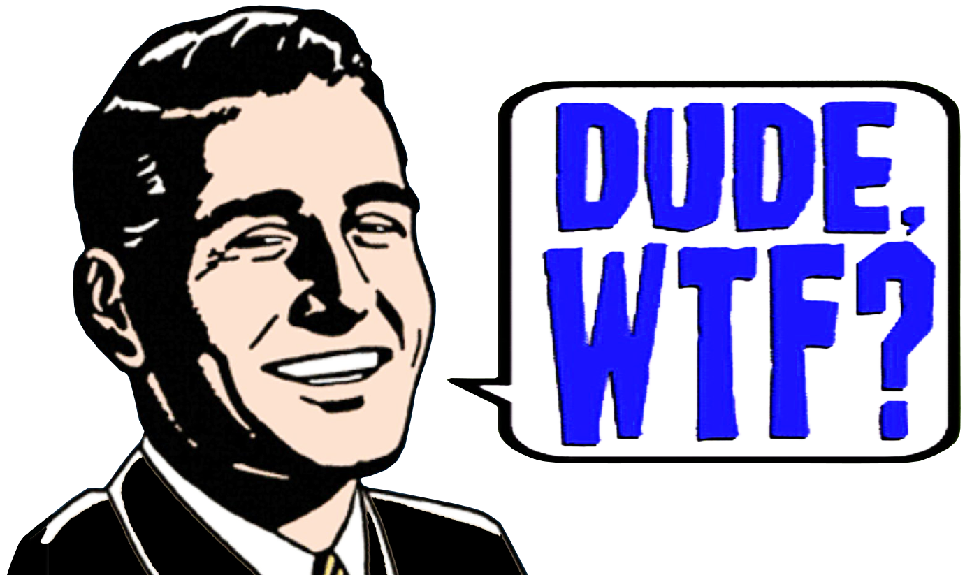 Wtf Dude - Dude Wtf (2000x1000)