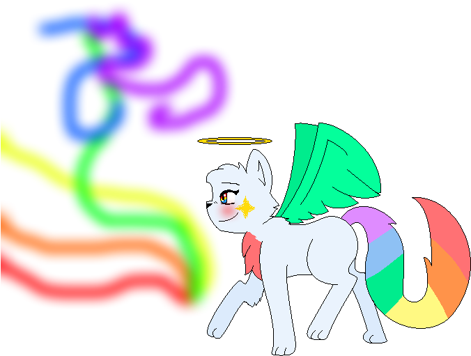 Creating The Rainbow By Brvrandlonliness - Cartoon (734x545)