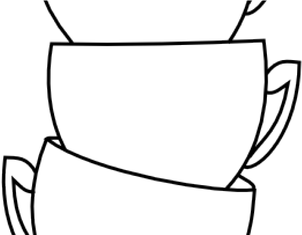 Drawn Tea Cup - Cups Coloring Page (640x480)