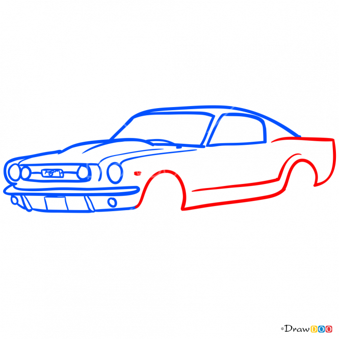665 X 665 1 - Draw A Mustang (665x665)