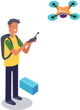 Data Is Acquired By Our Pilots Using Drones - Data Is Acquired By Our Pilots Using Drones (393x432)