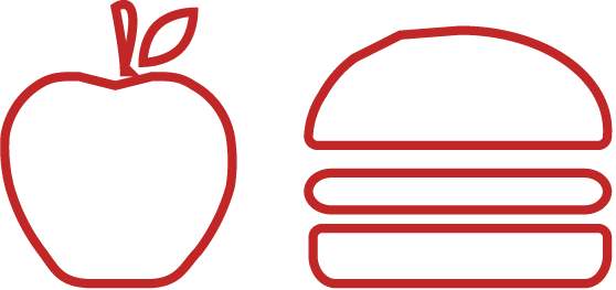 Apple And Burger - Apple And Burger (558x263)