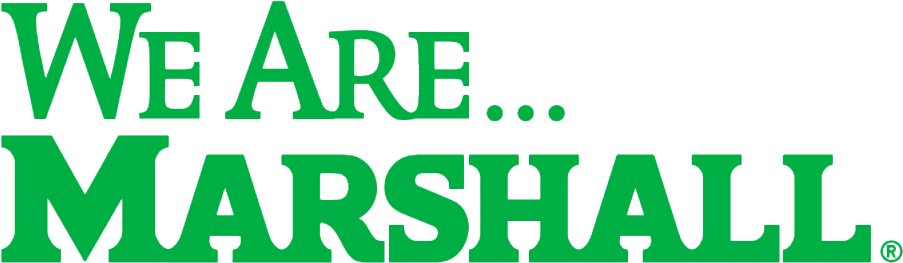 Marshall Two-line - We Are Marshall Logo (903x263)