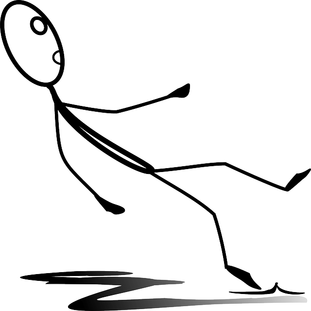 Falling Down And Getting Up Again - Draw A Stick Figure Falling (640x640)