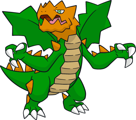 Image - Pokemon Druddigon Shiny (445x393)
