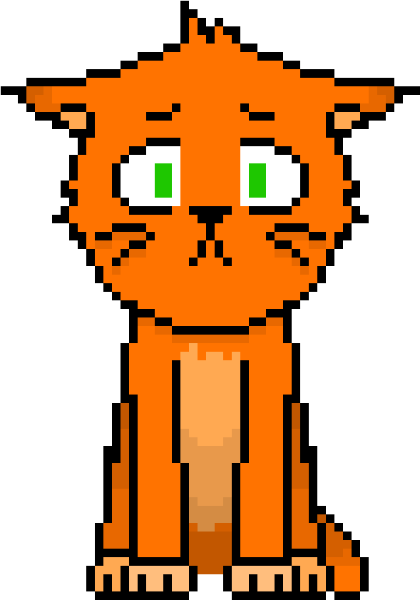 Sad Cat - Cartoon (1200x1200)