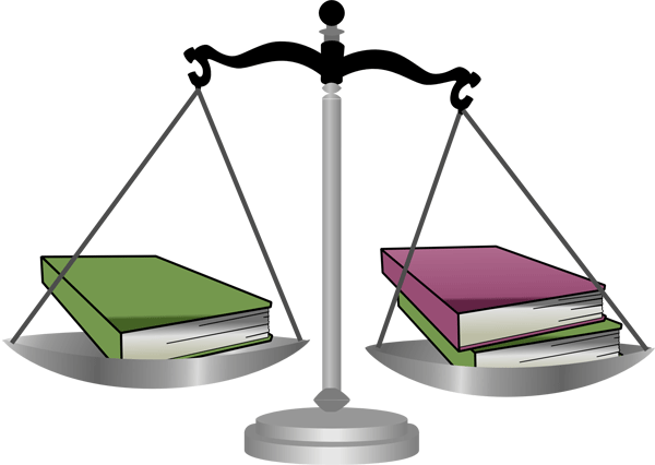 Fair Use - Books On A Scale (600x426)