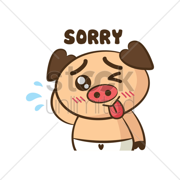 Sorry Png - Determined Cartoon (600x600)