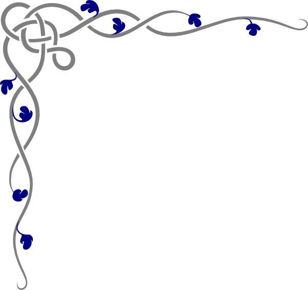 Blue Corner Border Design (600x565)