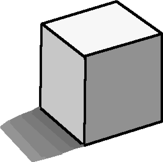 Shaded And Shadowed Cube - Shaded And Shadowed Cube (1000x600)
