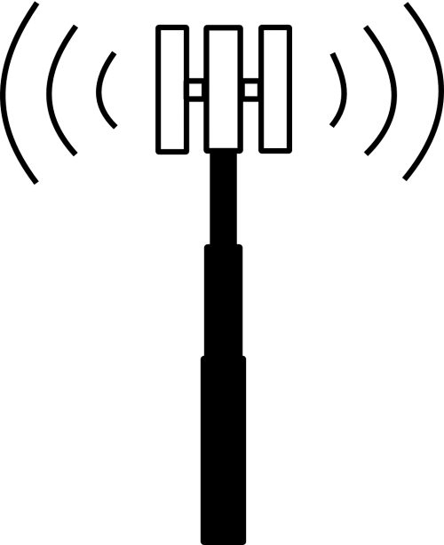 Clip Art Cell Tower (500x614)