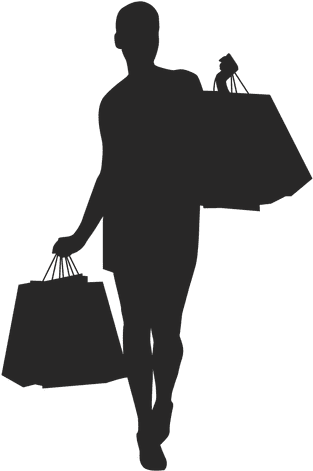 Shopping Vector Silhouette Png (512x512)