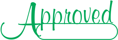 Approved Script Office Stamp - Calligraphy (400x400)