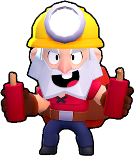Dynamike - Brawl Stars Dynamike Skin (500x600)