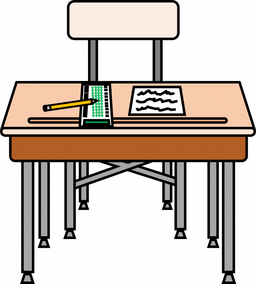 Desk Clipart (817x909)