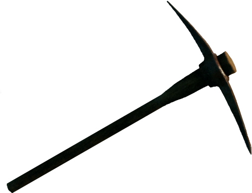 Pickaxe Transparent Transparent Background - Mattock (507x390)