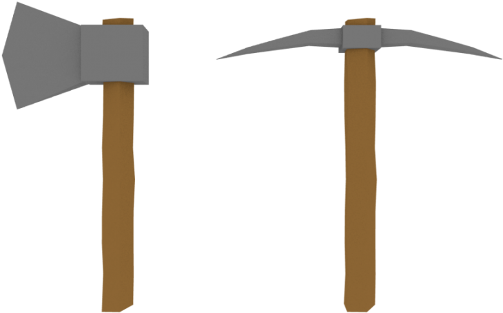 Low Poly Axe & Pickaxe 3d Model - Wind Turbine (920x920)