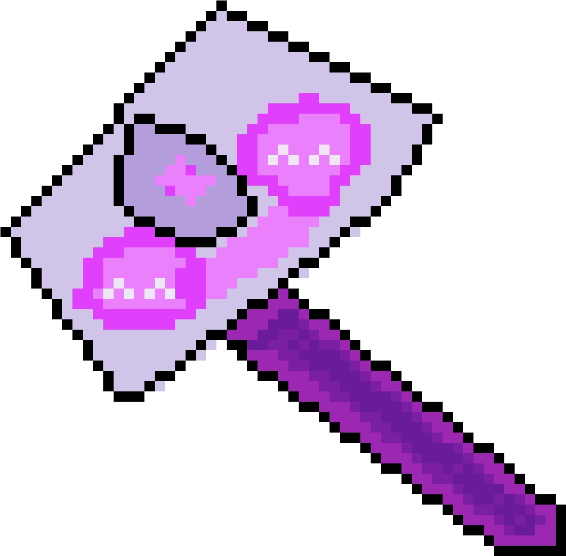 Mistic Chest Pickaxe - Pixel Art Sword (1155x1155)