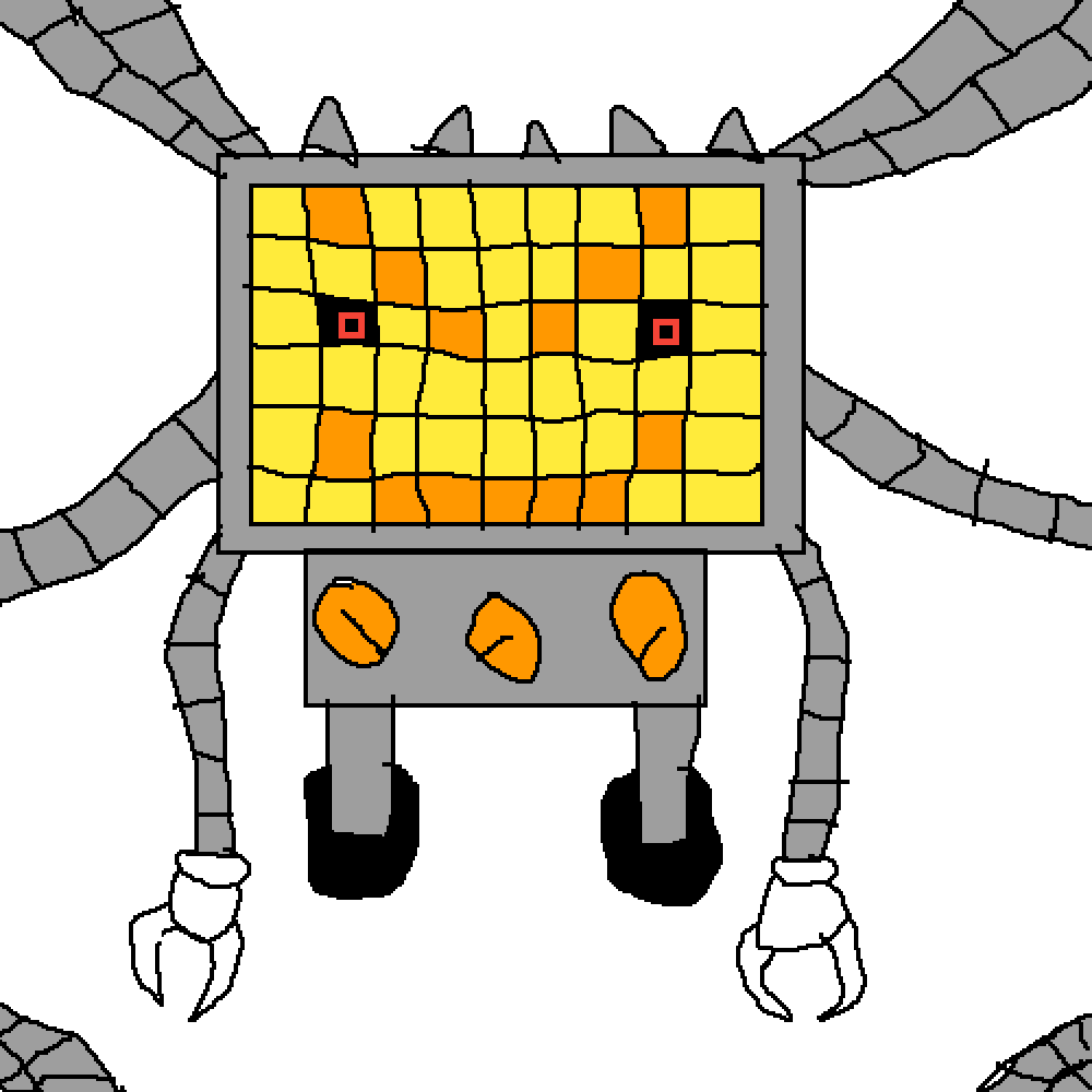 Omega Mettaton - Cartoon (1000x1000)