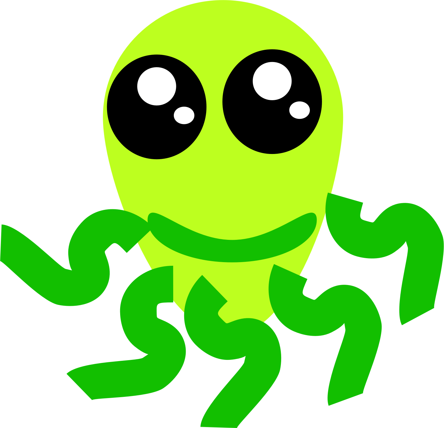 Clipart - Octopus - True Frog (1456x1401)