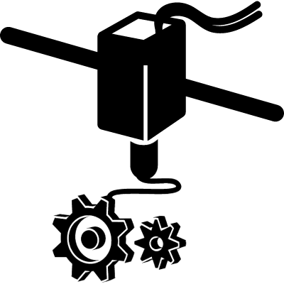 3d Printer Configuration Interface Symbol Vector - 3d Printing Logo (400x400)