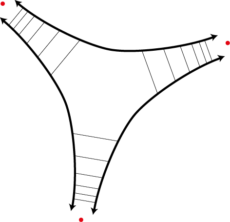 Threecyclereddots - Line Art (472x455)