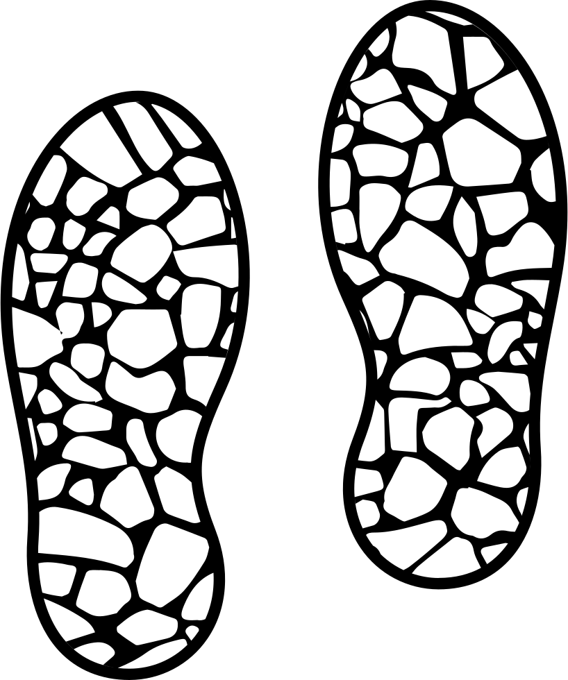 Shoes Prints Comments - Omtrek Schoen (818x980)