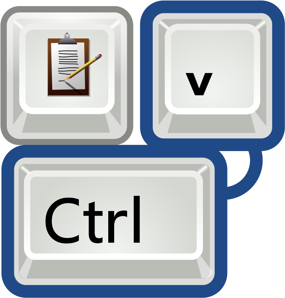 Computer Keyboard Shortcut To Paste - Keyboard Shortcuts Icon (1024x1024)