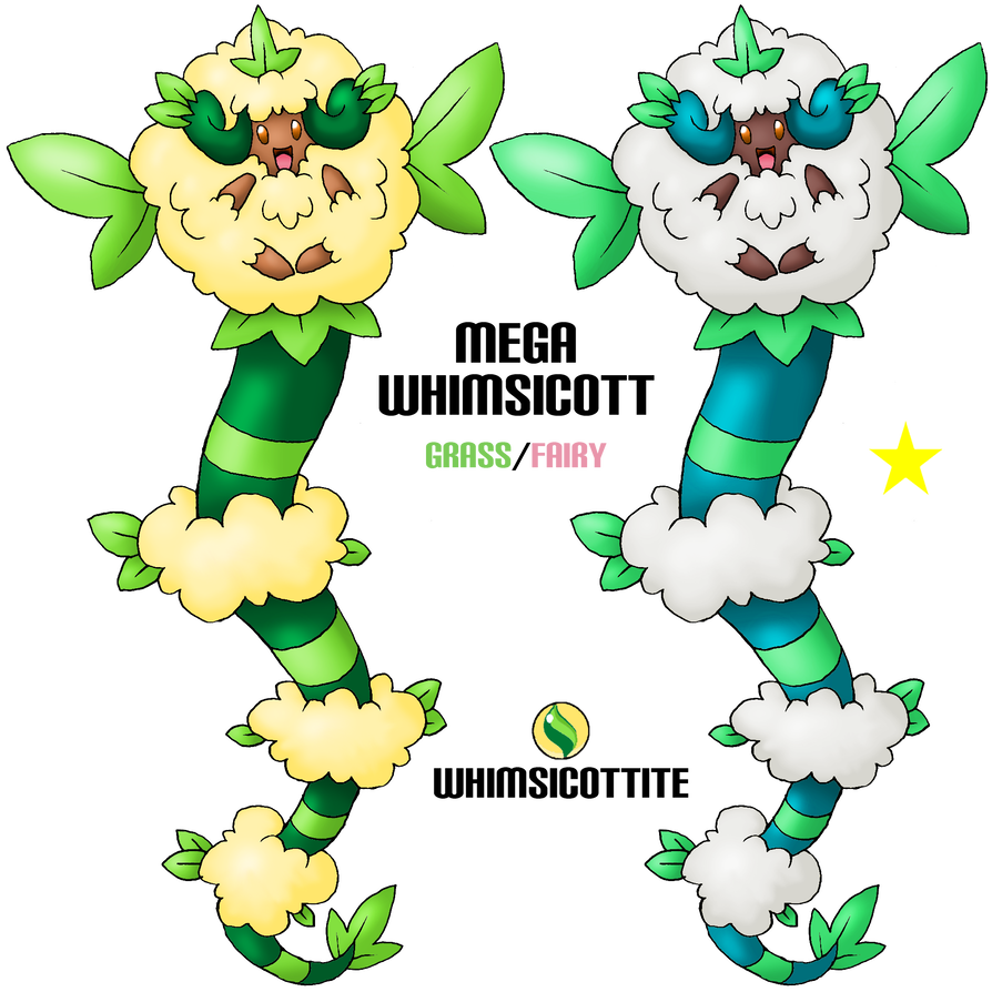 Mega Whimsicott By Skarmorysilver - Cartoon (894x894)