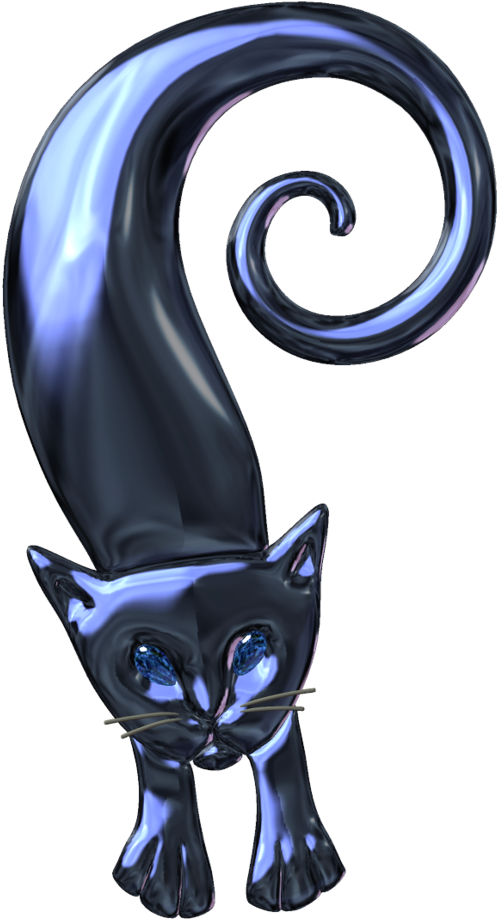 Clip Art - Black Cat (671x1024)
