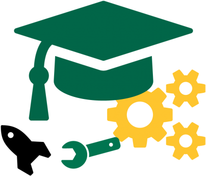 Tech Valley Science Scholars Program - Orange Graduation Cap Icon (740x494)