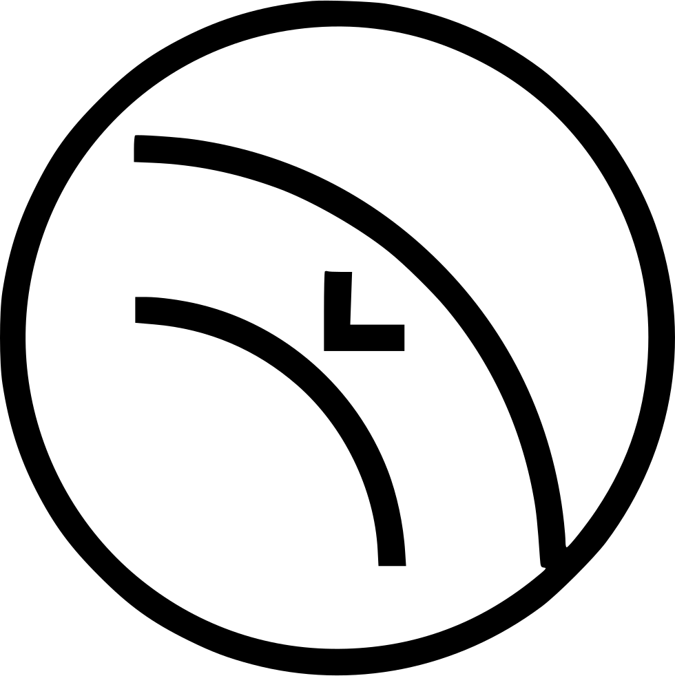 Inset Curve Object Path Arrow Down Border Adjust Comments - Circle (980x982)