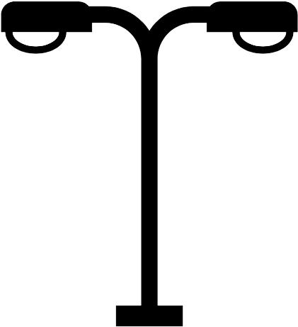 616 X 540 3 - Street Lamp Post Vector (616x540)
