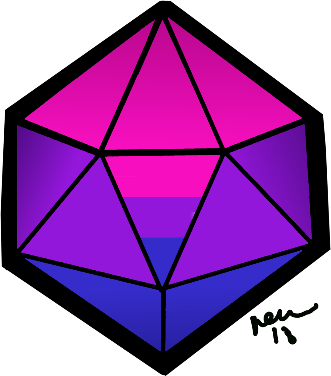 Bi Pride D20 Stickers, Etc - Triangle (1280x1280)
